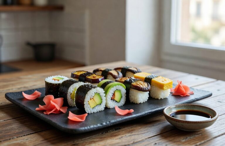 Sushi vegetariano y vegano más allá del pepino
