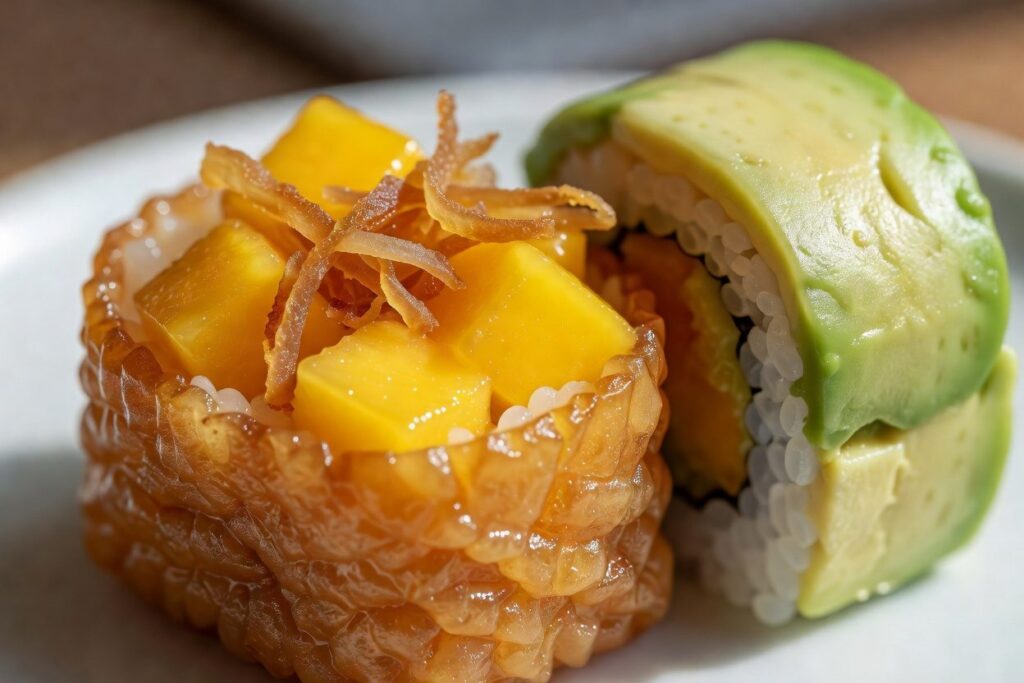 Sushi vegetariano y vegano más allá del pepino
